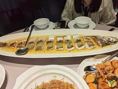 鸡汁清蒸大白鱼-米桃·苏园·苏锡菜(仁恒仓街店)