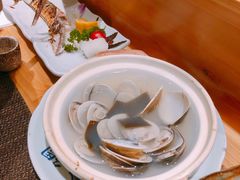酒蒸文蛤-大岛日本料理铁板烧(南通大饭店)