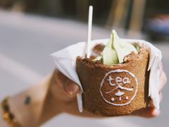 桂花抹茶冰淇淋-茶是一枝花泡茶店