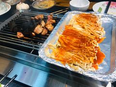 烤金针菇-刘记大块烤羊腿餐吧(北沙滩店)