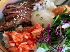 烤牛肉配泡菜温泉蛋饭-gaga(深圳福田星河COCO Park店)