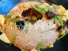 一个锅巴和时蔬-薇酌饮·陕西菜(南门外店)