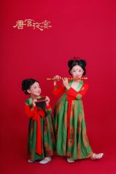 -后宫·古装汉服京剧儿童亲子全家福摄影