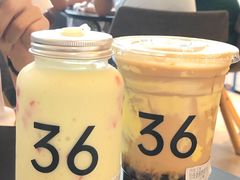 珍珠蛋糕奶茶-36抹茶·千层与鲜果茶(欢乐海岸店)