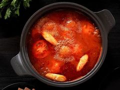 番茄汤-蓝海西城宾馆四季火锅