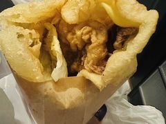 -小红车炸蛋葱油饼
