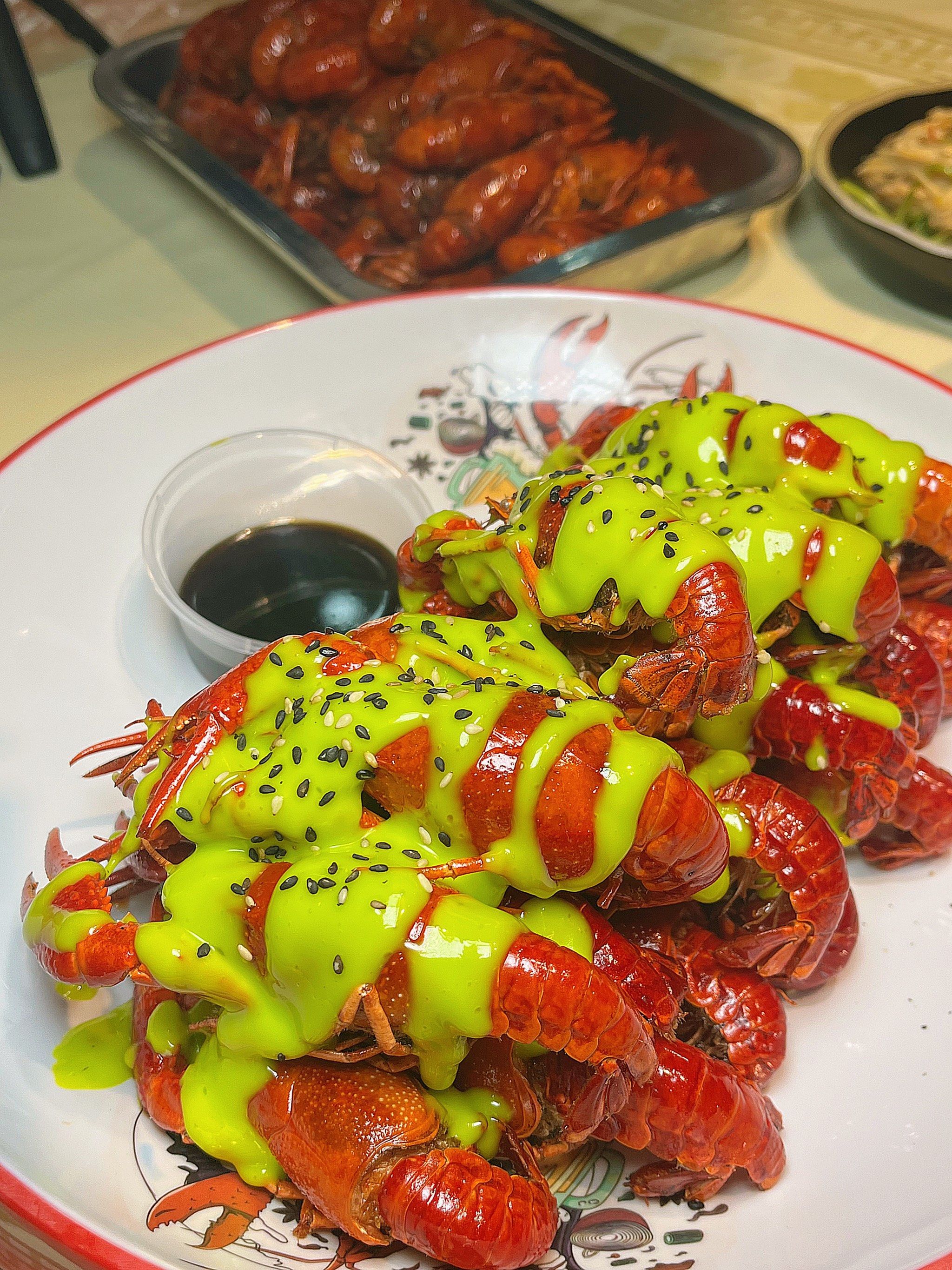 湘潭毒物龙虾🦞芥末蜂蜜味你吃过吗