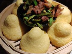 窝窝头配小炒肉-绿茶餐厅(光谷世界城步行街店)