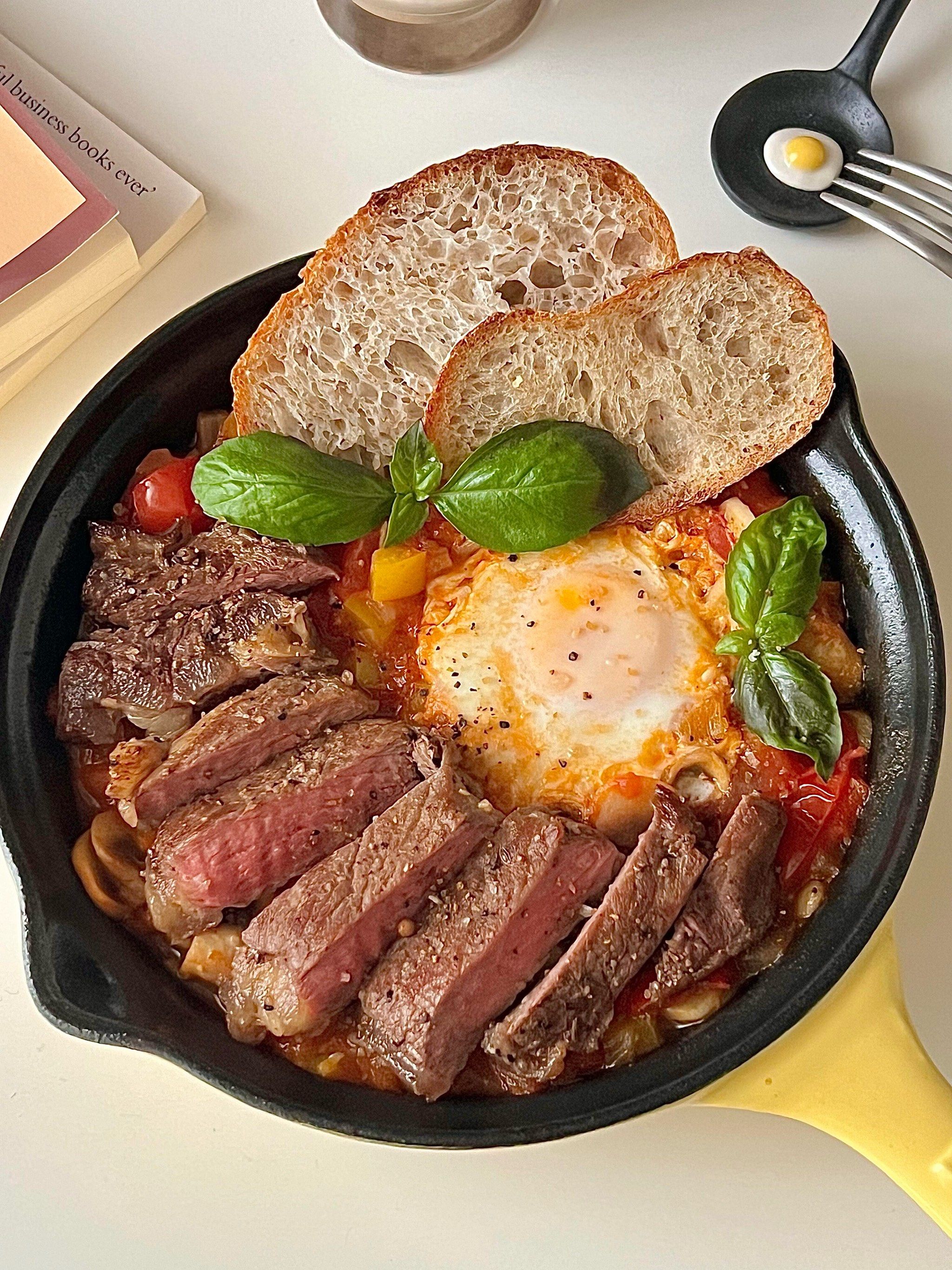 元气早餐|牛排北非蛋🥩🍳酸甜浓郁😋
