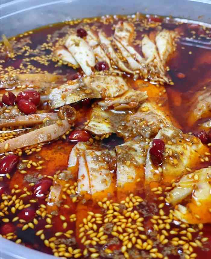 高记荥经棒棒鸡-"味道还可以,她们家的辣椒油特别香!鸡肉也.