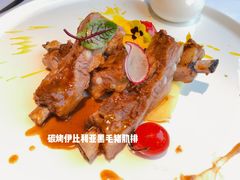 碳烤伊比利亚黑毛猪肋排-橘洲1910花园江景西餐厅