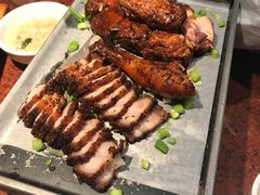 烤肉烤鸡拼盘-绿茶餐厅(蓝色港湾店)