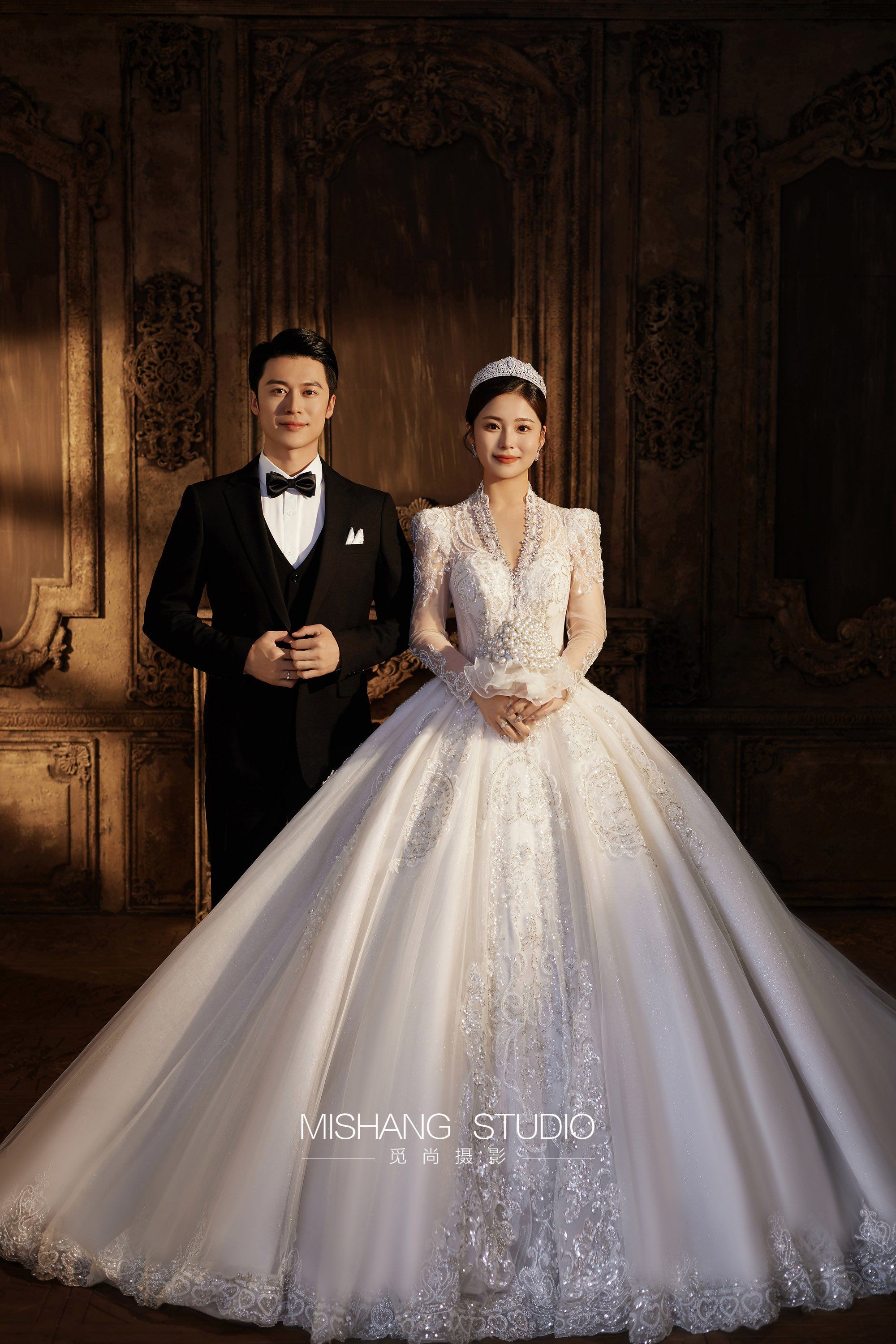高级有质感的宫廷风婚纱照‼️总得拍一次啊!