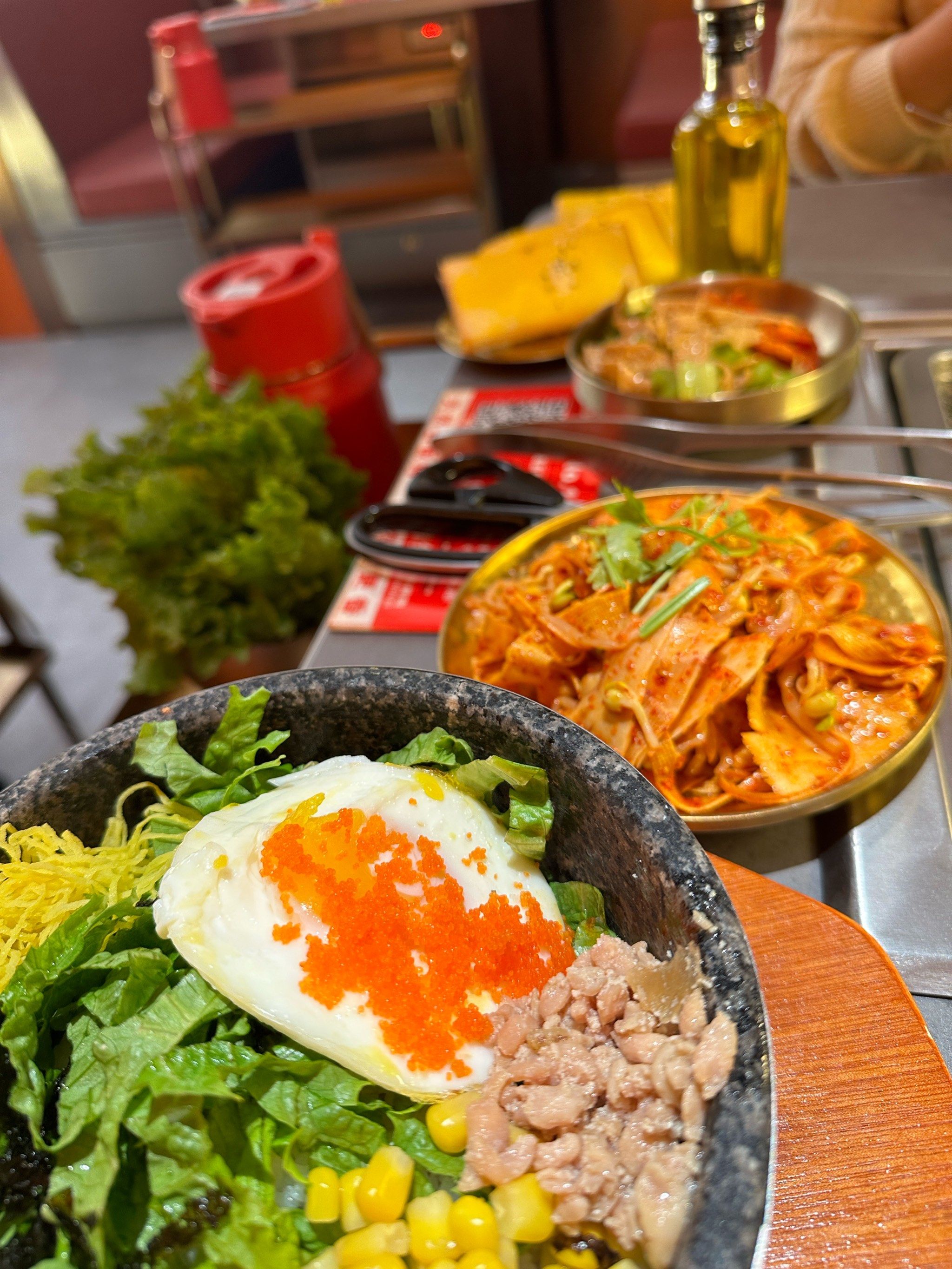 服务也很好,我们点的双人套餐,量大食材新鲜,推荐推荐#韩红石板肉
