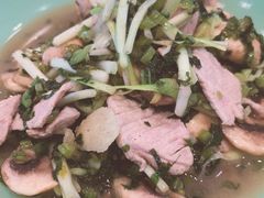 雪菜蘑菇肉片-虎哥私房菜(馒头山店)