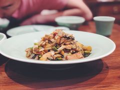 爆腌菜边笋肉片-虎哥私房菜(馒头山店)