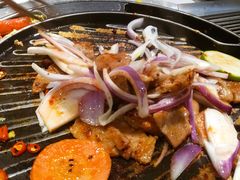 -山野的朋友露营炭火烤肉