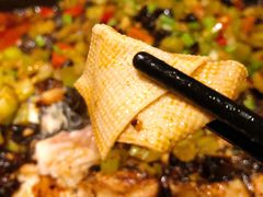 配菜豆皮-江边城外烤全鱼(方庄时代购物中心店)