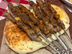 一把羊肉串配现烤馕-西贝(无锡万象城店)