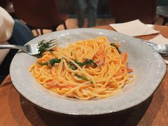 虾仁菠菜巴马臣芝士意面-Wagas(凤凰汇店)