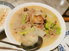 果木烤鸭二吃之鸭骨汤-漢舍中国菜馆(889广场店)