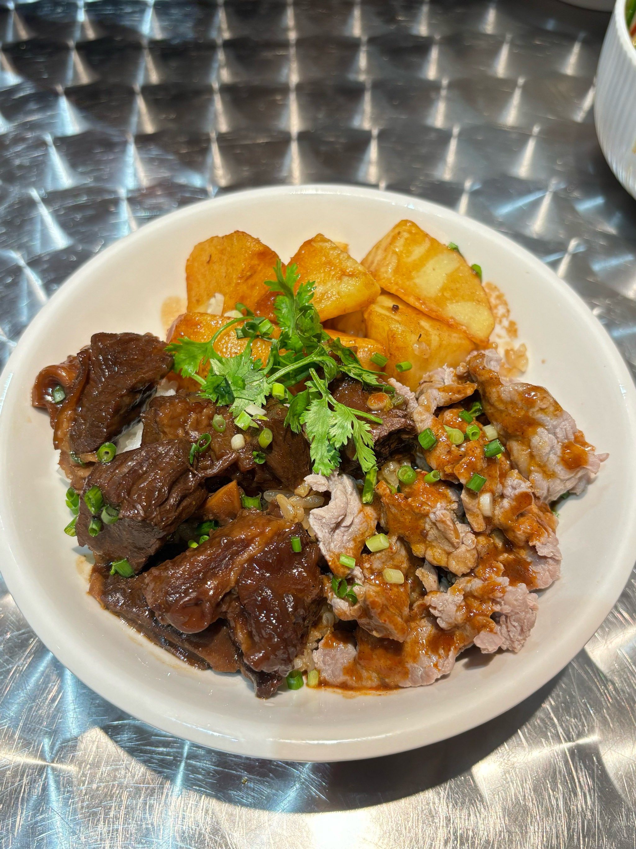 绝了7515家常牛肉双拼饭