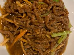 撒子牛肉丝-刘胖子家常菜·蹄花焖藕(中南店)