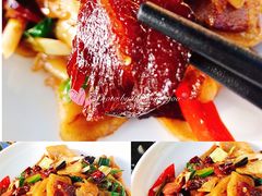 干土豆片炒陕南腊肉-悠然山高山湿地景区悠然自得庭