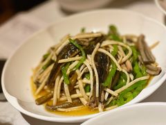 茭白炒现划鳝丝-玫瑰厅上海菜(兴国路店)