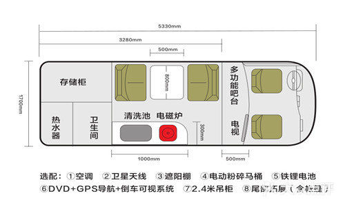 悟空房車(宏大廣場店)海獅房車佈局圖圖片