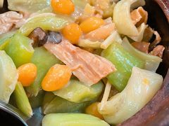 芥菜腐竹白果煲-阿殳粥馆(水围村店)