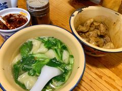 小青菜百叶丝汤馄饨-山北老老头馄饨