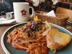 蒜香培根意大利面-雕刻时光咖啡馆(交大店)