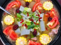 山药排骨牛肉养生汤-花水湾红太阳牛肉汤锅