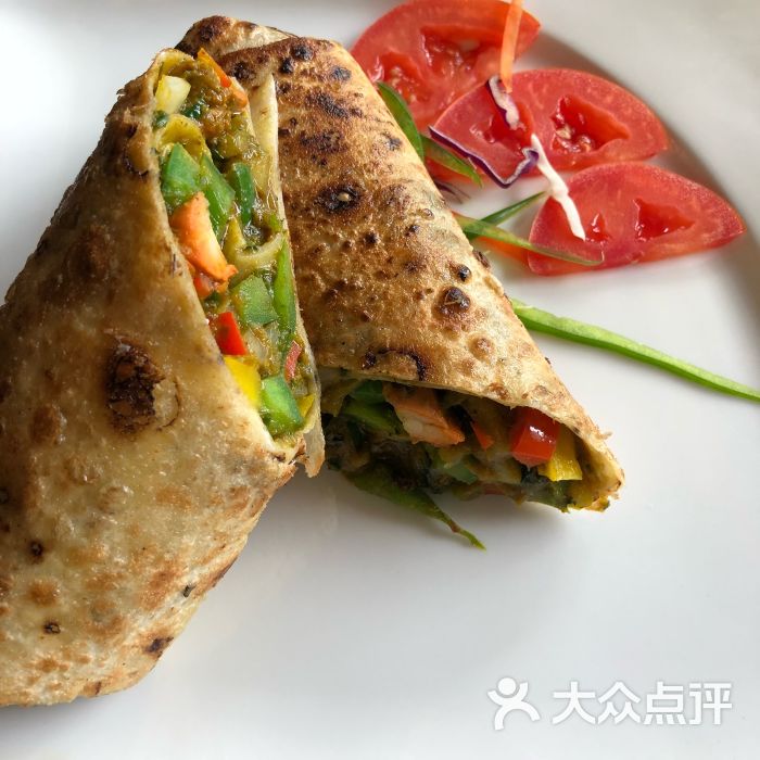 克比印度料理 kebabs on the grille(老碼頭店)雞肉捲餅圖片 - 第2張