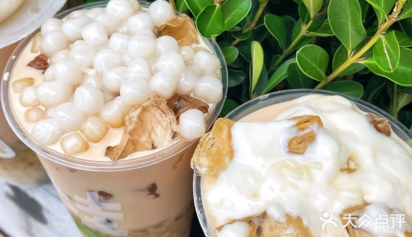 桂源铺桂花酒酿奶茶好绝75还有拉丝爆浆麻薯鸡蛋仔