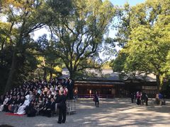 婚礼中大家族的合家欢-热田神宫