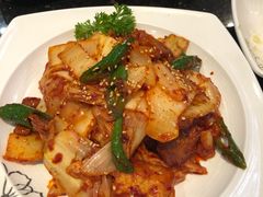 五花肉炒泡菜-青松馆韩国料理(香港中路佳世客店)