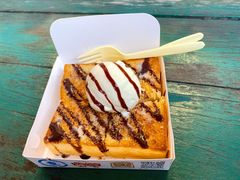 香草冰淇淋厚吐司-阿信厚吐司(曾厝垵店)