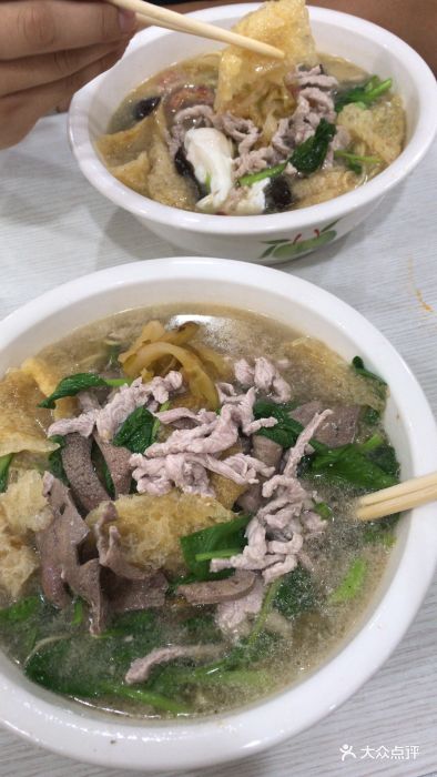 南湖中华面馆(莫愁新村店)皮肚猪肝肉丝面图片 - 第1张