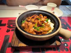 啫啫猪颈肉-恭喜上堓砂锅焗·海鲜大排档(闵行龙湖店)