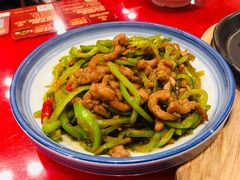 辣椒炒里脊肉-宏状元现熬粥·京味菜(五棵松店)