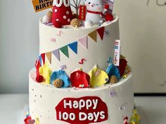 -咖咖熊蛋糕定制·英国蓝风车动物性淡奶油