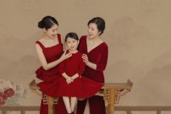 -时光纪亲子全家福照相馆(静安店母女写真父母纪念照)