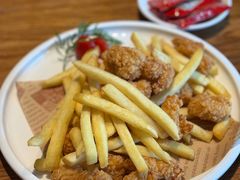 鸡米花薯条双拼-花舍·新派粤菜·西餐·下午茶(亚运村·鸟巢店)