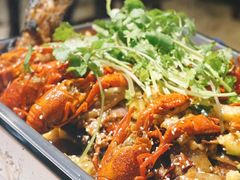 小龙虾烤鱼（小龙虾烤江团）-丹虾|文和友小龙虾·烙锅(陕西路旗舰店)