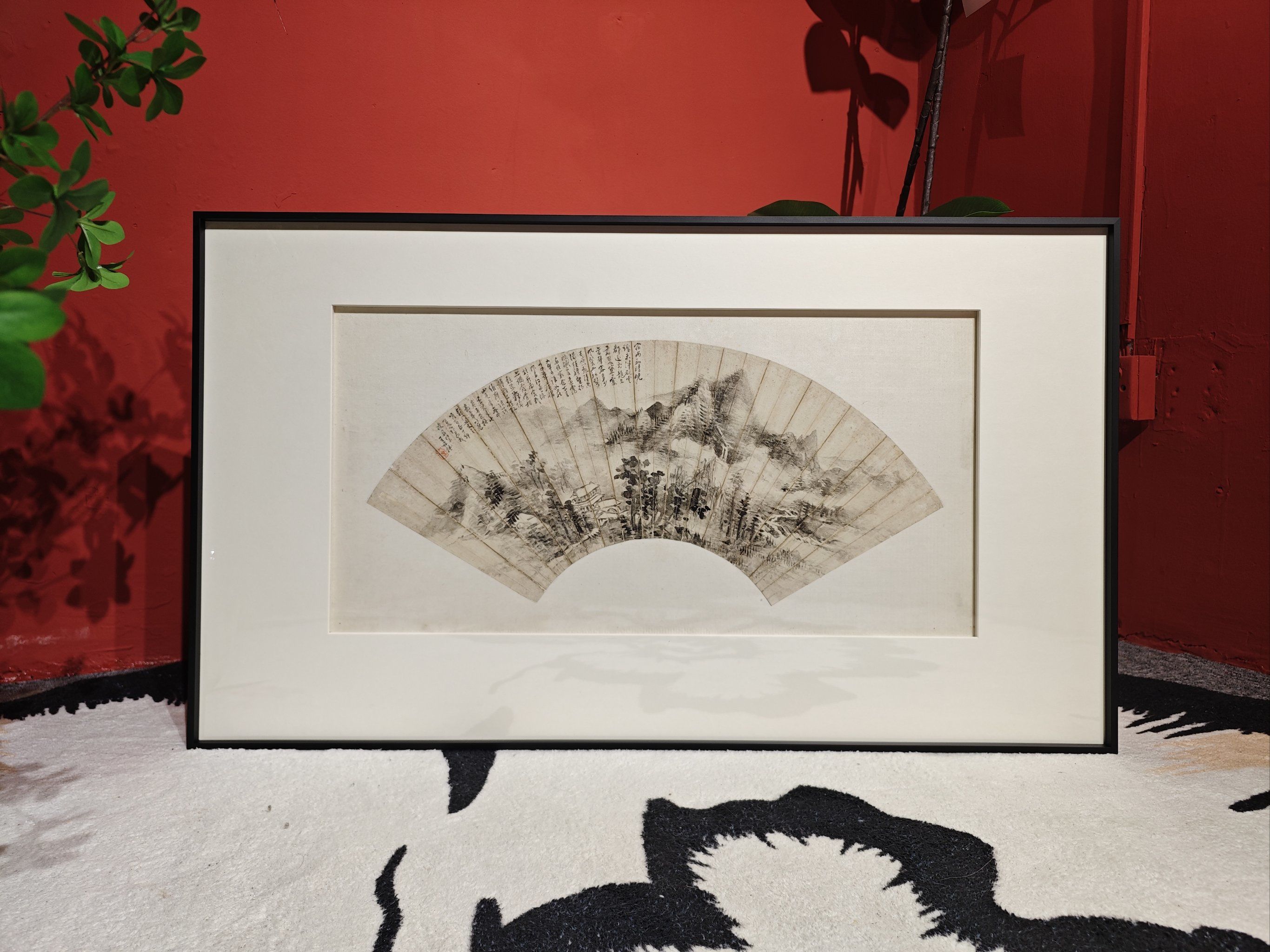 百年老扇面 国画装裱