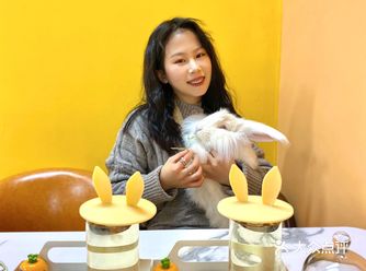 天津也有可以撸兔兔的店啦 昨天和朋友一起去撸了安哥拉