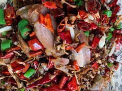 鸡油菌炒坛子肉-宋记冕宁土菜馆(海门渔村二店)