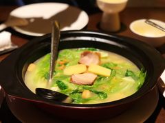砂锅生菜-元素中餐厅.海南菜.粤菜.椰子鸡.海鲜.包房.石梅湾威斯汀度假酒店